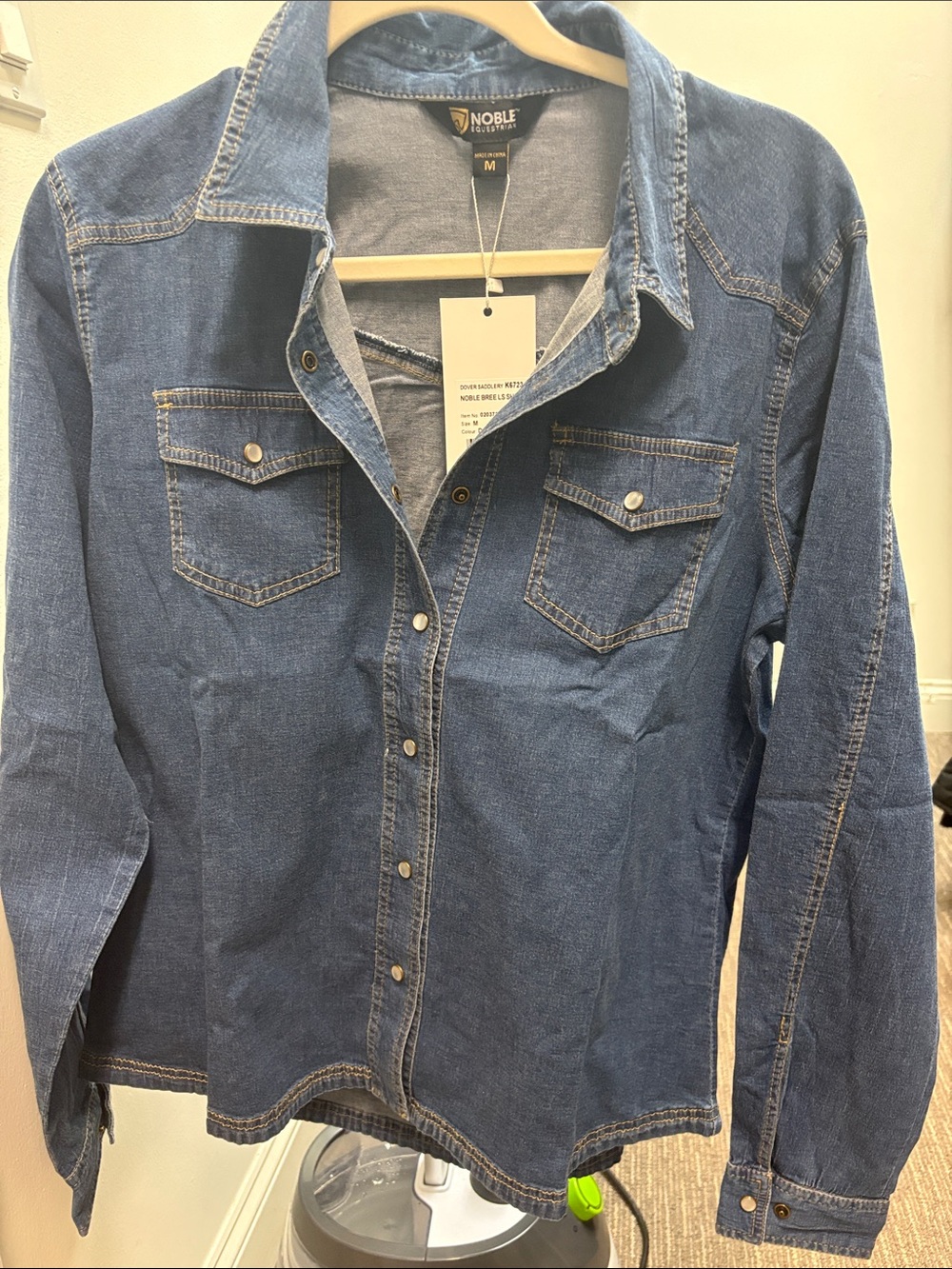 Noble Equestrian Women's Denim Shirt - Medium NWT